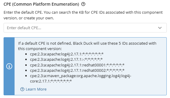 CPE configuration